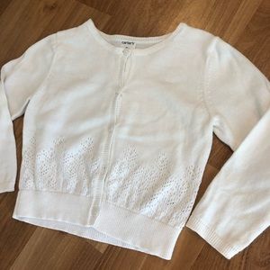 Carter’s White Cardigan Sweater